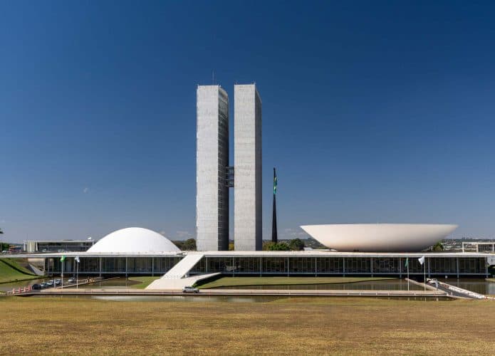Vista do Congresso Nacional, em Brasília