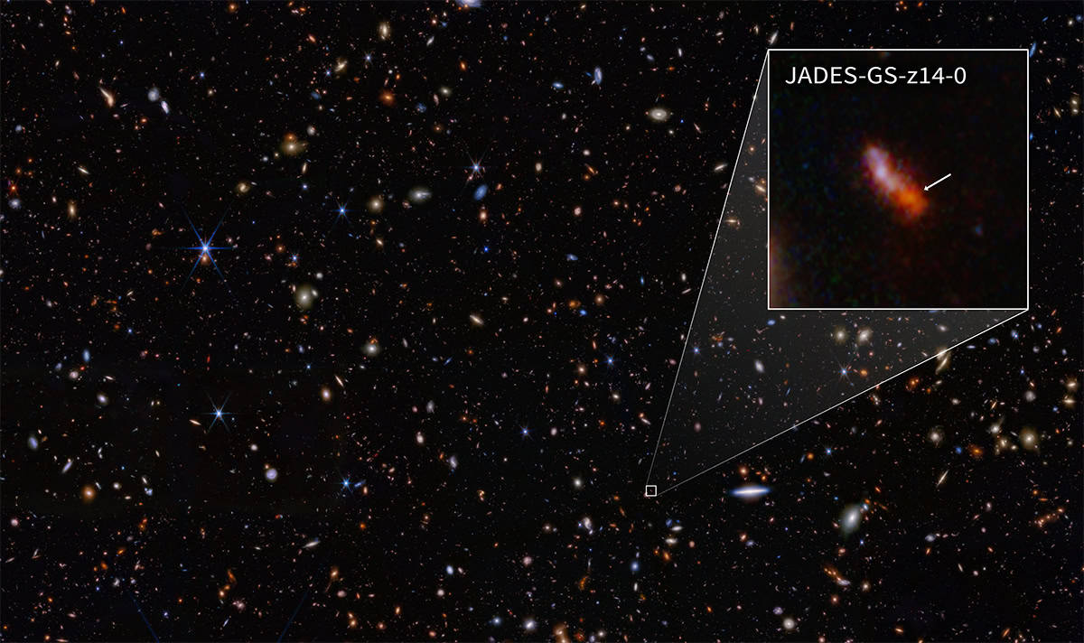 James Webb, da Nasa, descobre galáxia mais antiga já observada