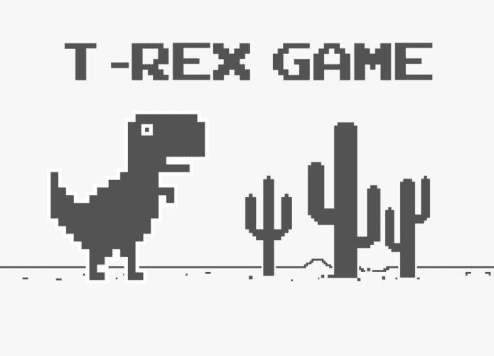 Jogo do dinossauro do Chrome