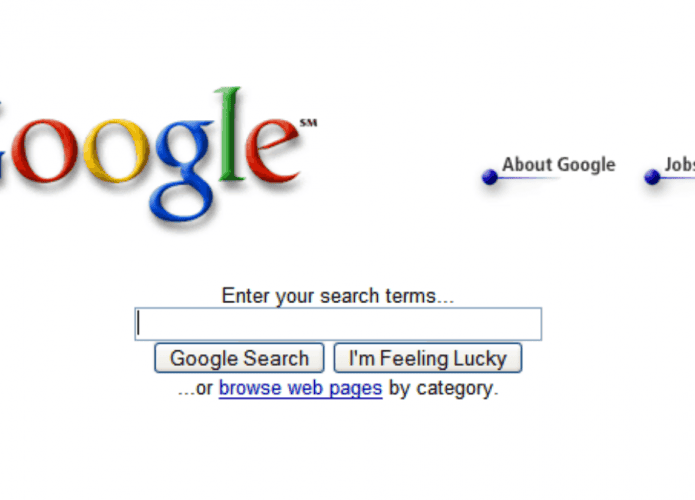 google anos 2000