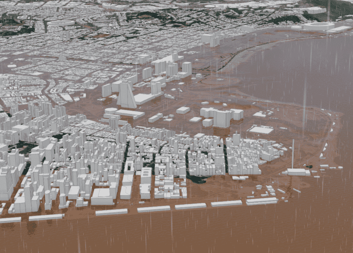 Mapa 3D revela impacto das inundações em Porto Alegre; veja