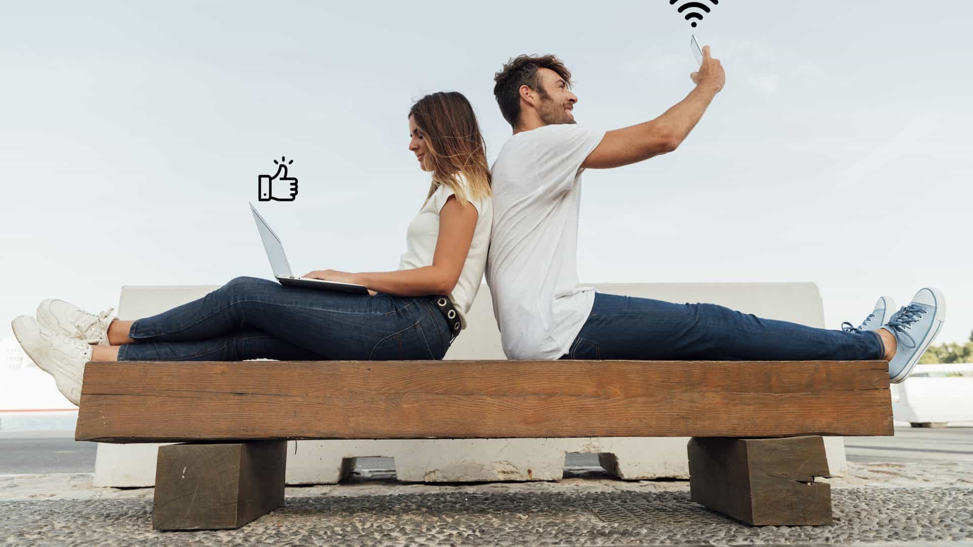 Imagem demonstrativa de comunicação wireless