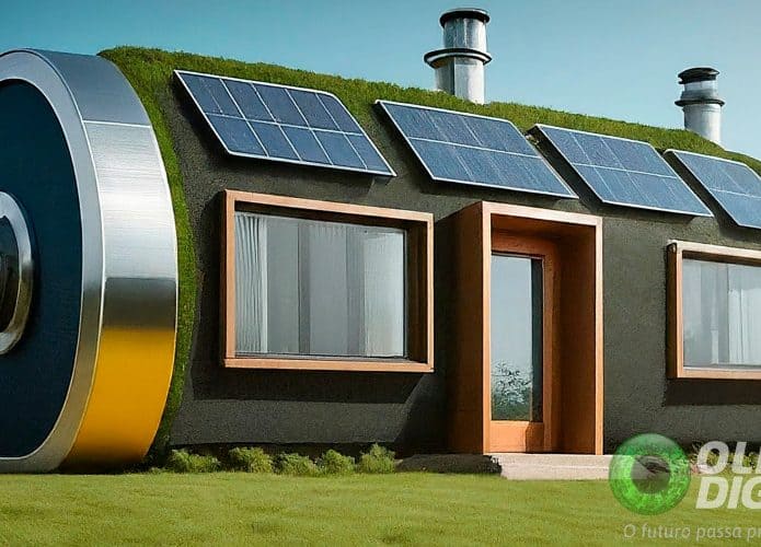 Ilustração de casa em formato de pilha