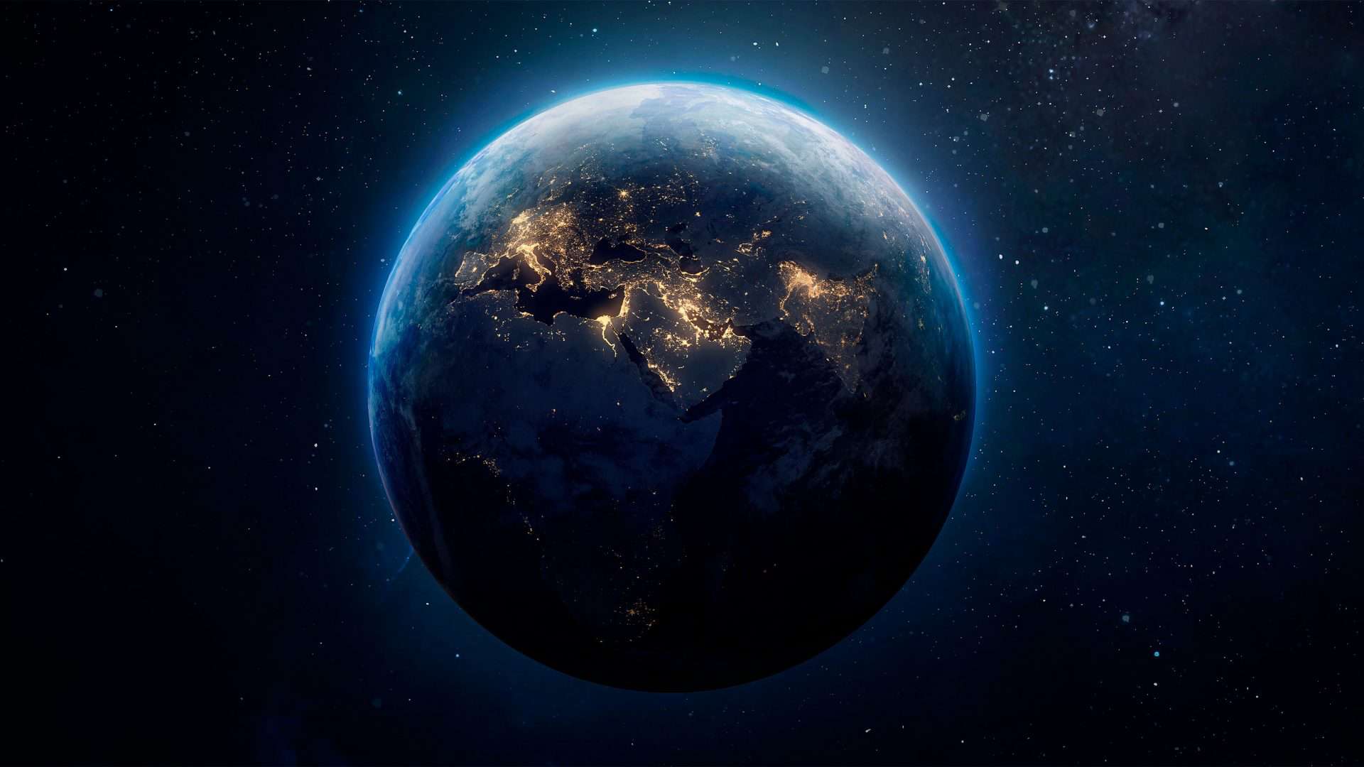Ilustração de Terra vista do espaço