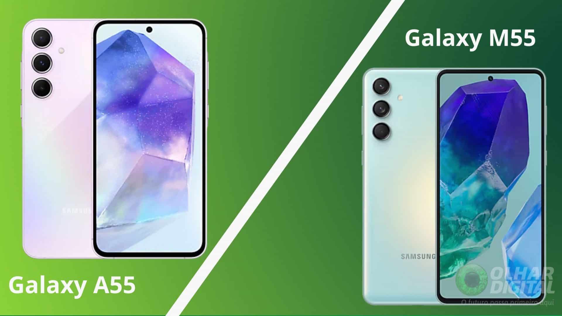 Galaxy A55 versus Galaxy M55