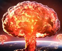 Explosões nucleares gigantes vistas do espaço