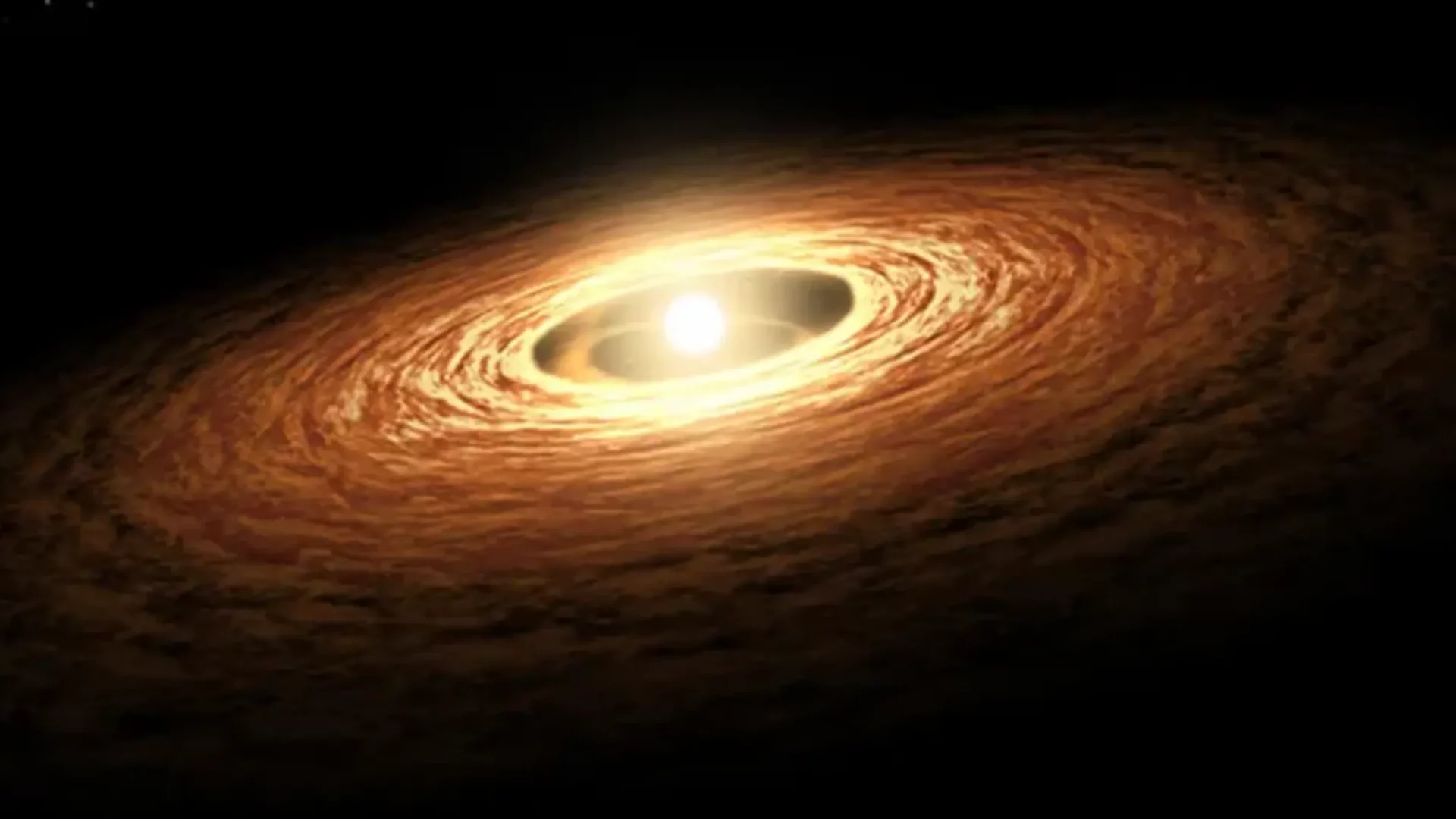 Ilustração de um disco protoplanetário (Crédito:NASA/JPL-Caltech)