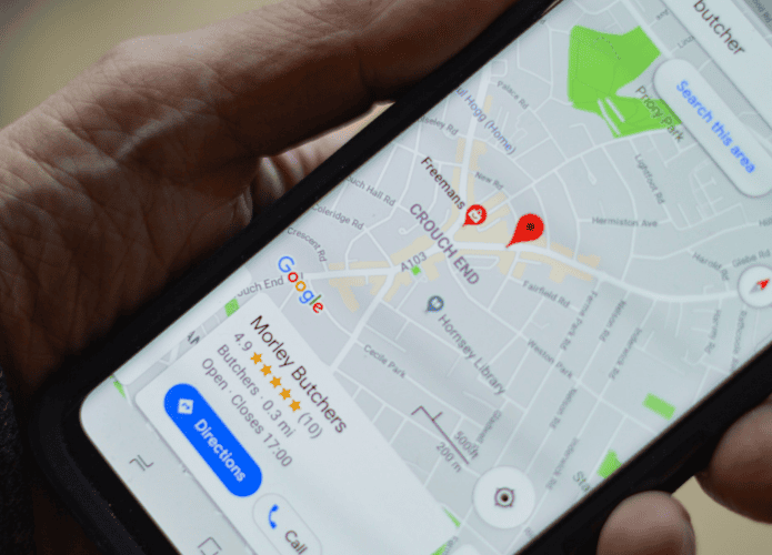 Imagem mostra as avaliações de um estabelecimento no app Google Maps