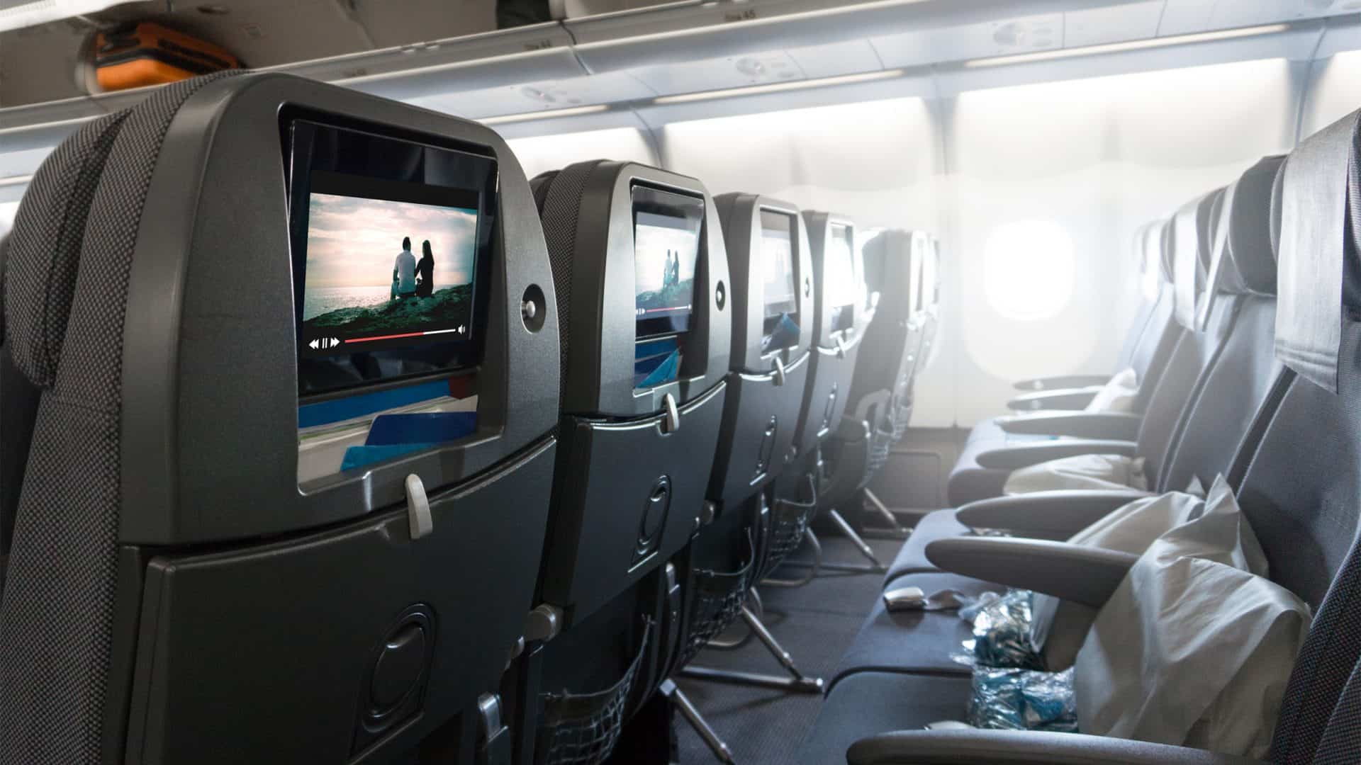 avião - voos com interatividade