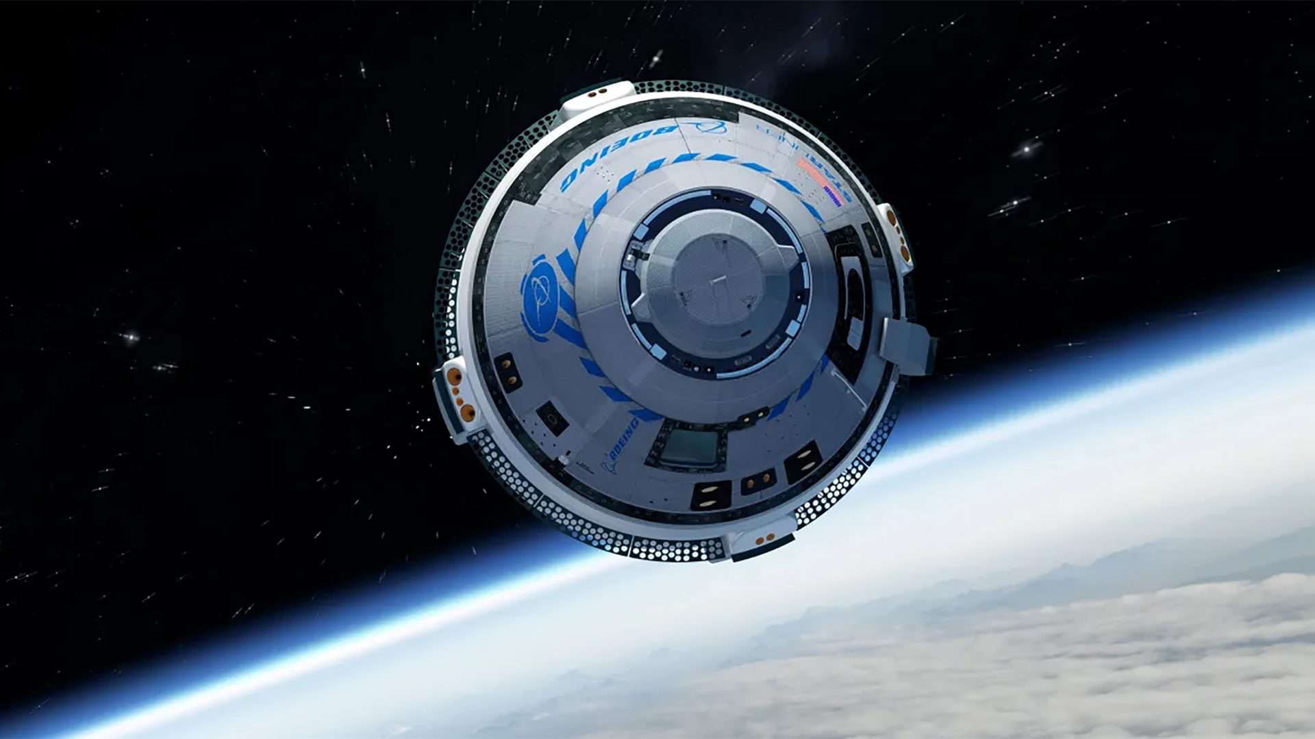 Representação da Starliner no Espaço