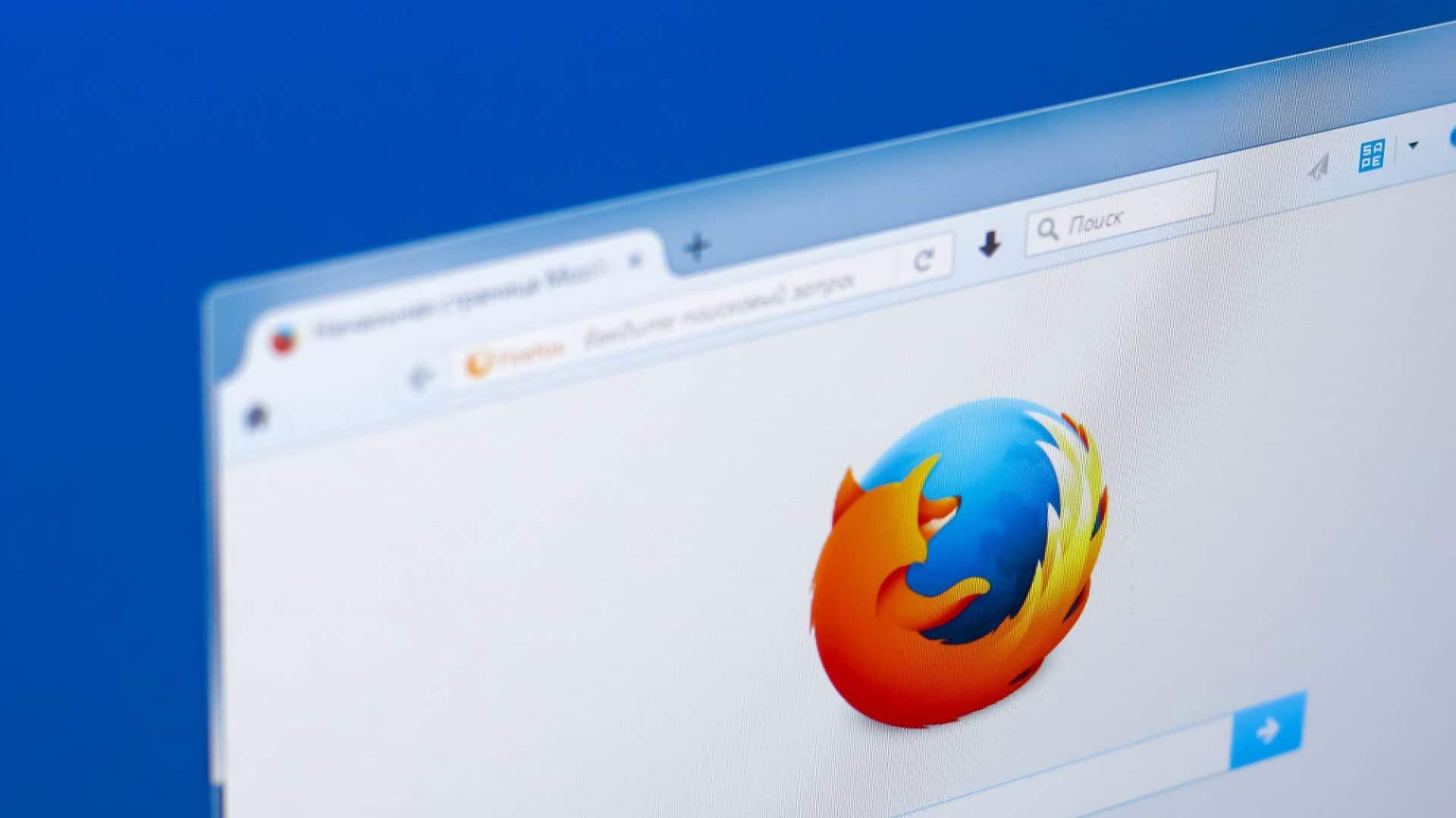 Logo do Firefox em uma janela do navegador