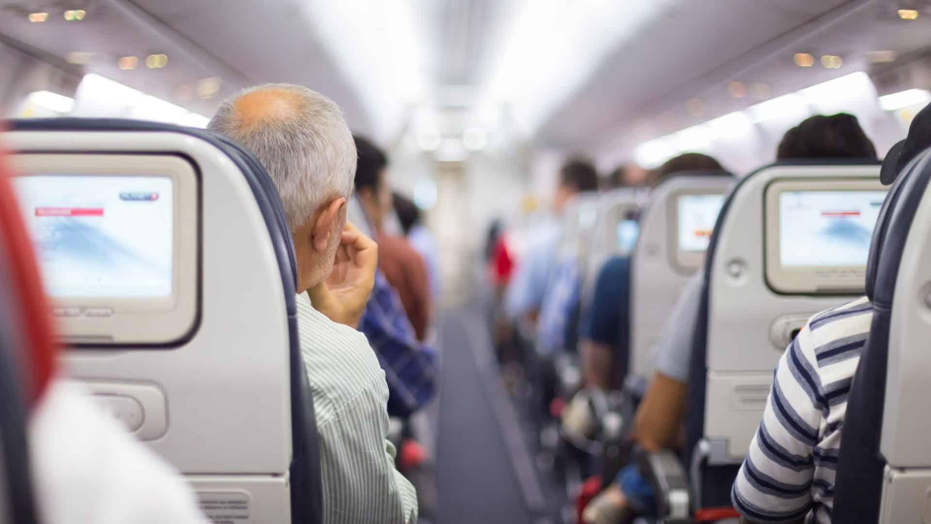 Interior de avião