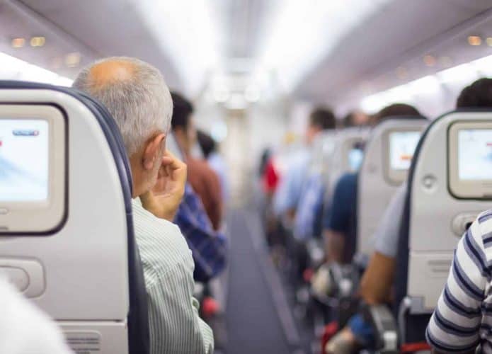 Interior de avião