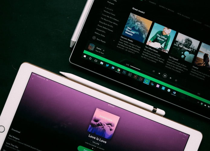 lista de reprodução música podcasts spotify