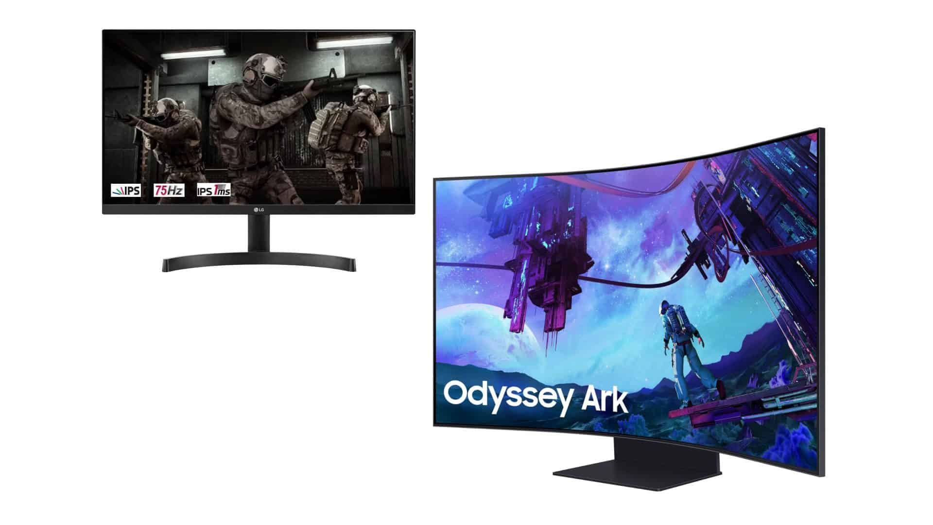 Monitores em oferta