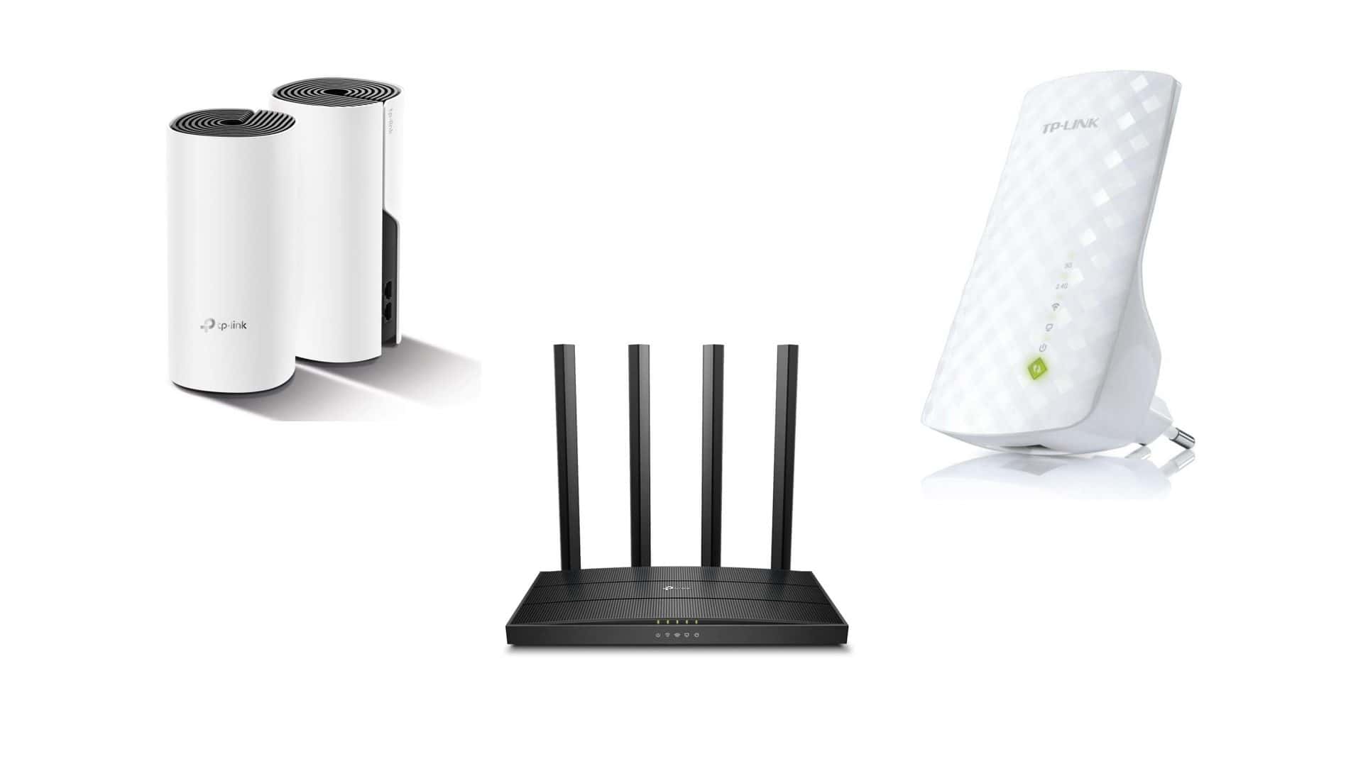 Roteadores e repetidores Wi-Fi em oferta