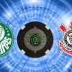 Escudos de Palmeiras e Corinthians
