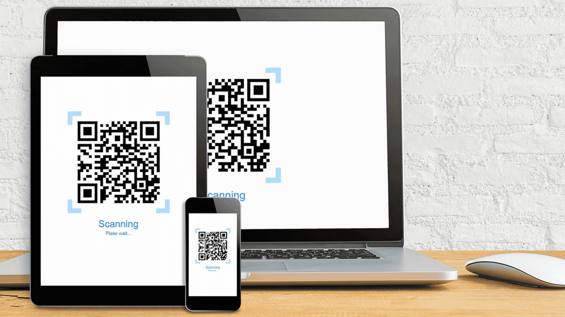 qr code sendo escaneado pelo pc