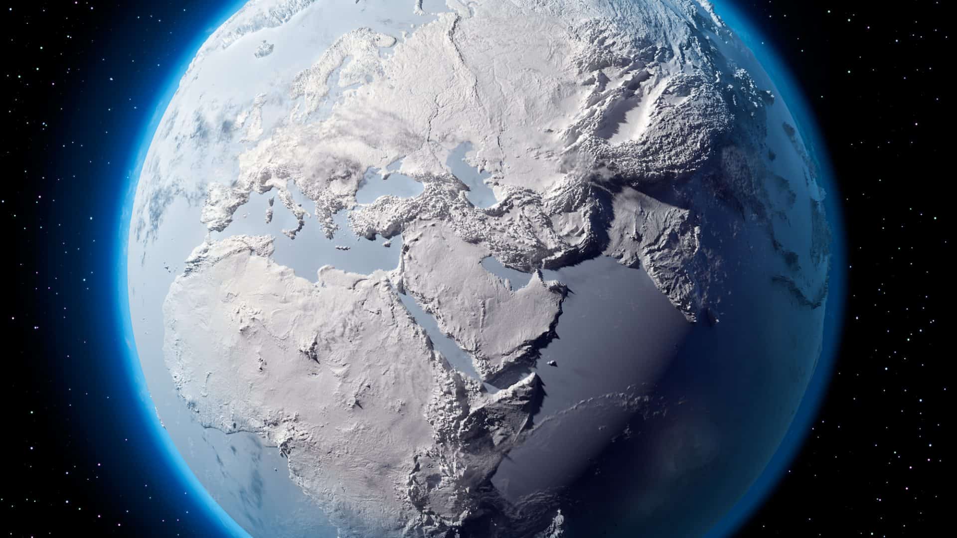 O encontro entre o Sistema Solar e a nuvem de gás pode ter desencadeado uma era glacial (Crédito: Anton Balazh/ shutterstock)