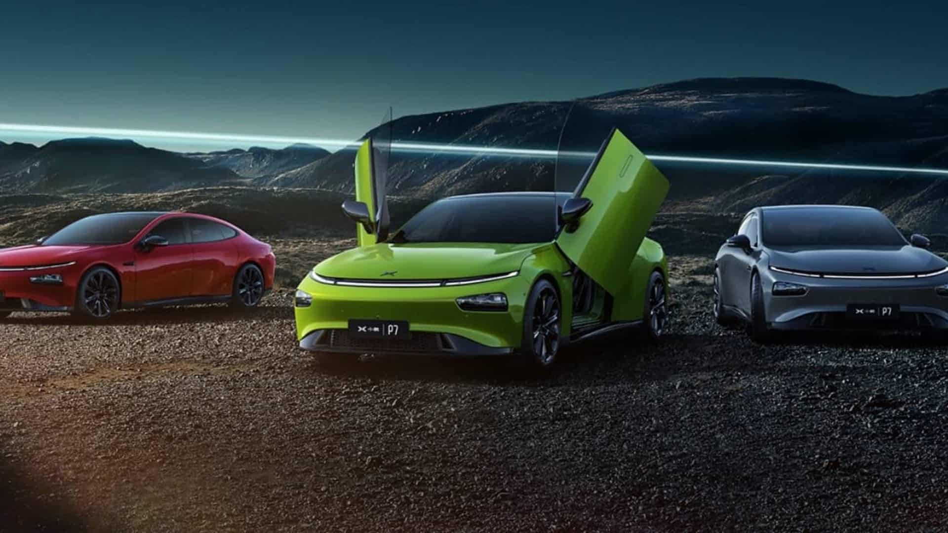 Carros elétricos da fabricante chinesa Xpeng
