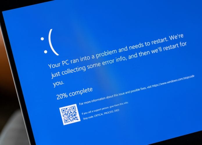 Tela Azul da Morte no Windows