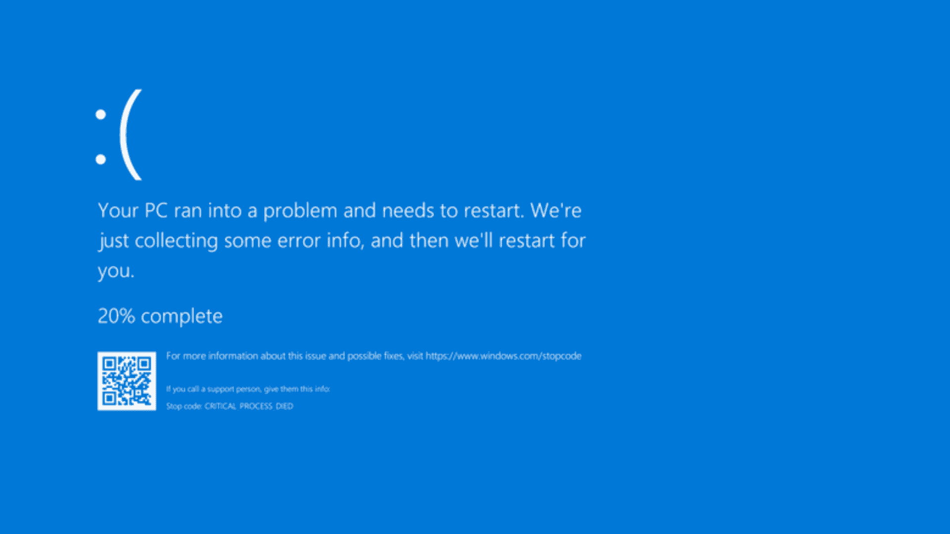 Tela azul da morte no Windows 10 via Wikimedia Commons