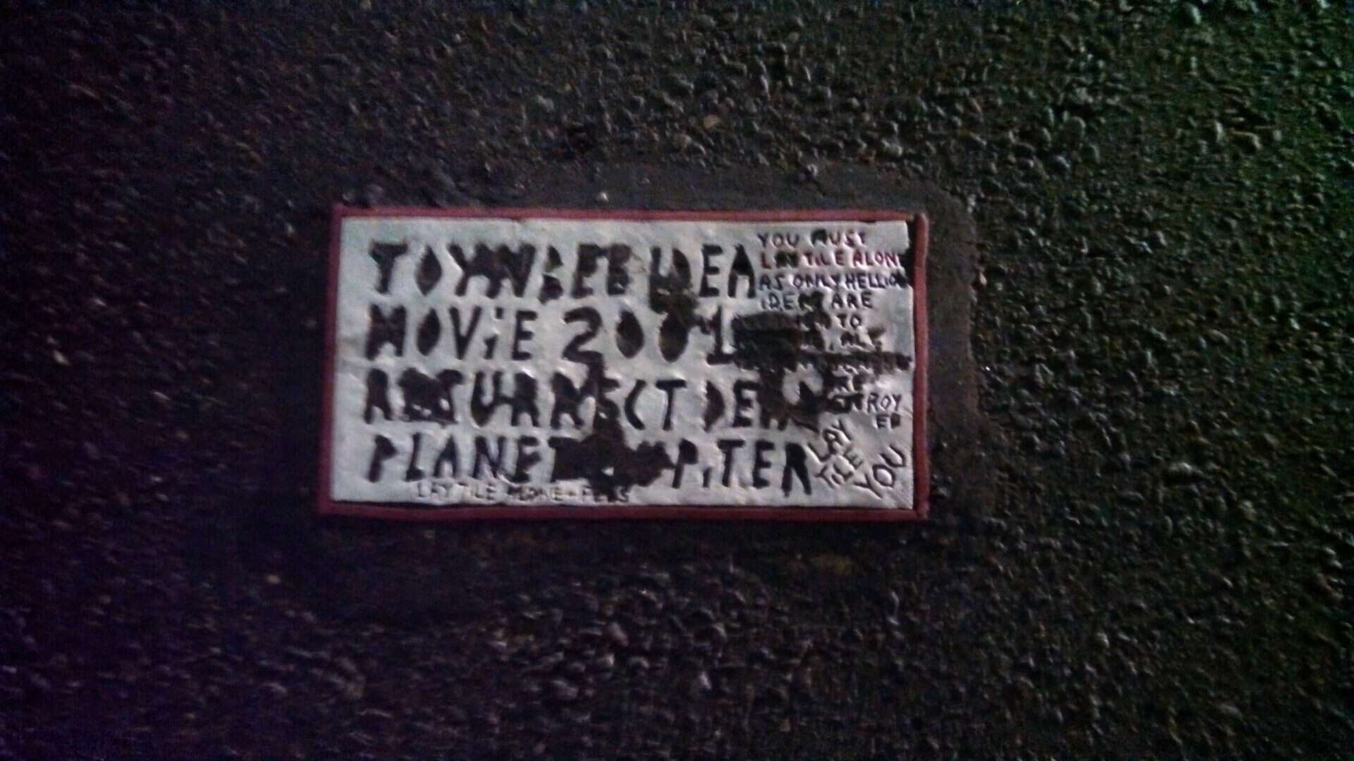 Placa de Toynbee em Nova York