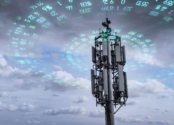 Imagem mostra uma antena de telecomunicação