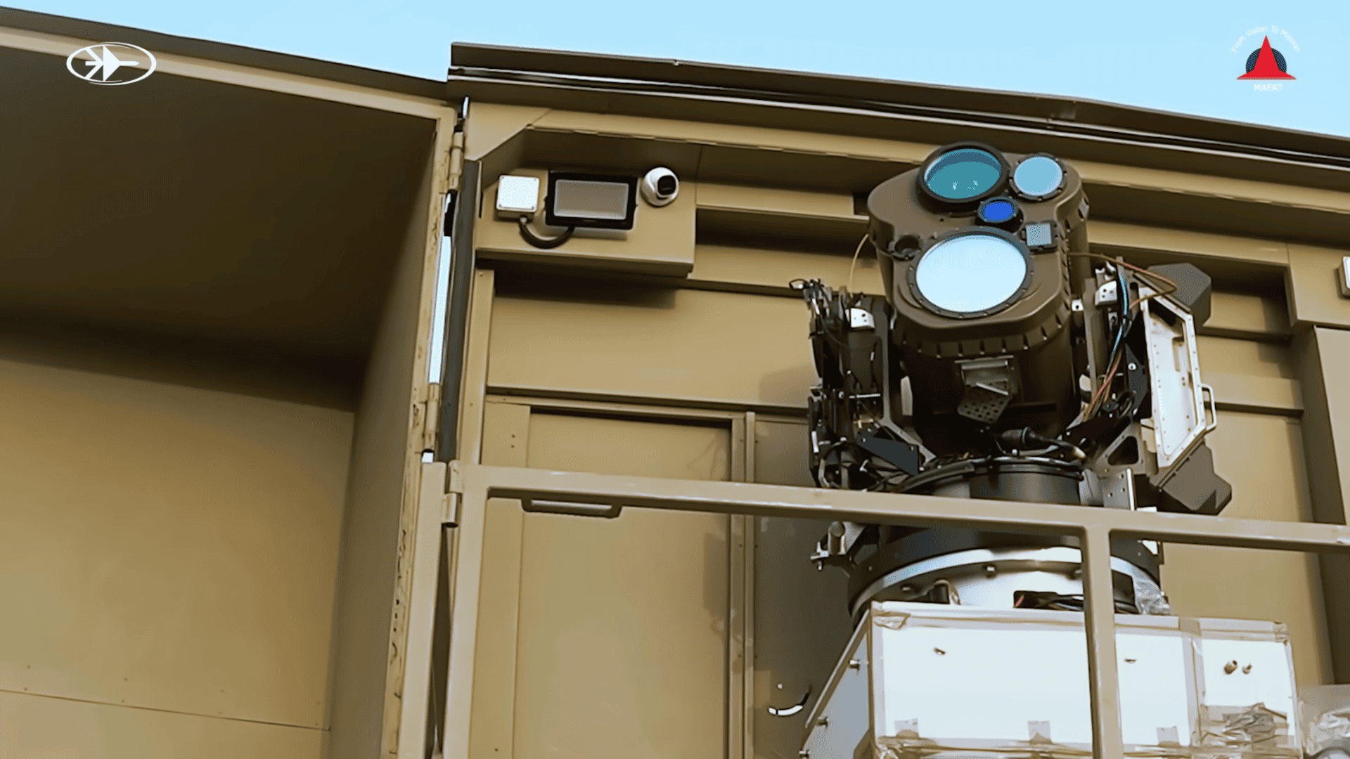 Imagem do sistema a laser de Israel