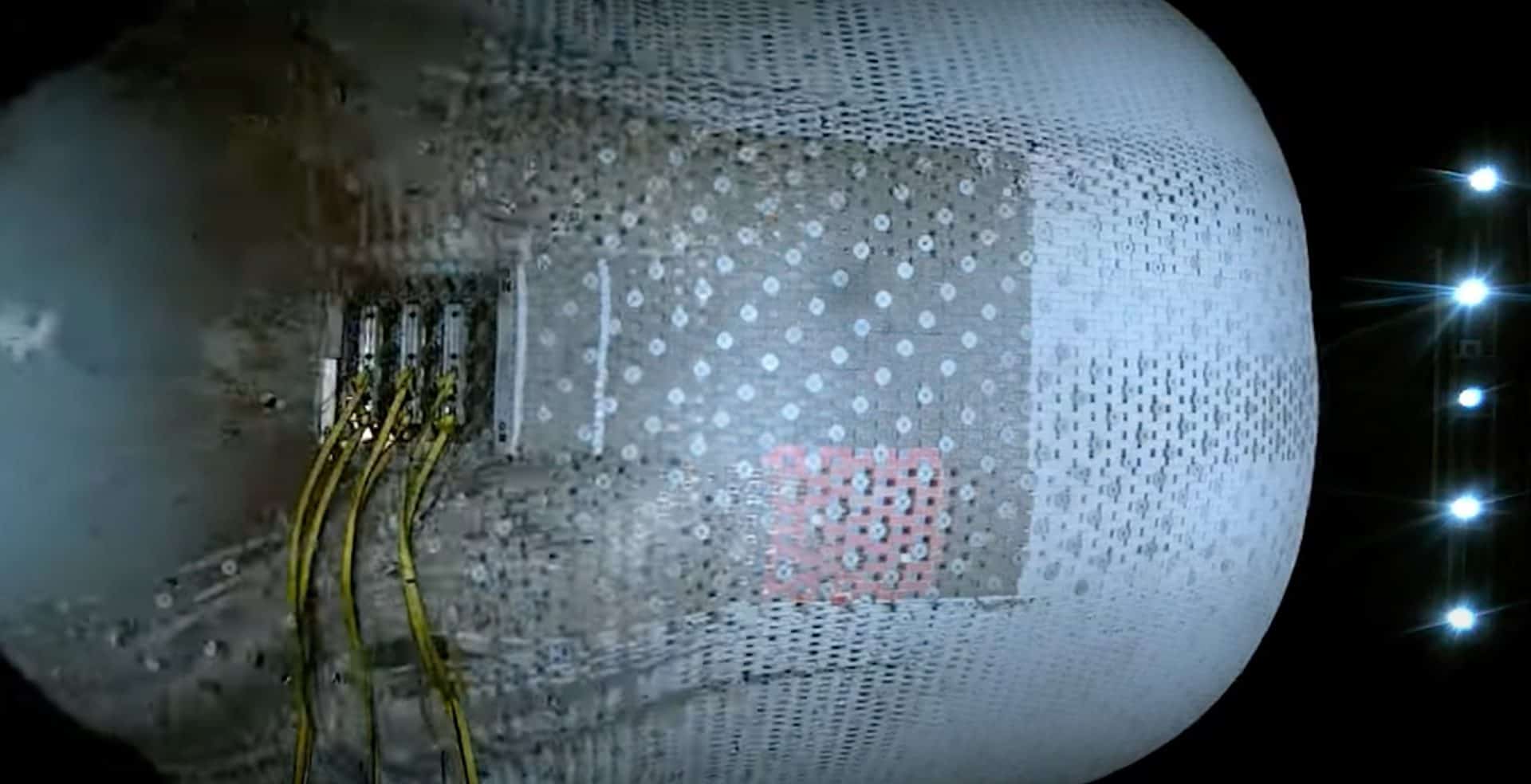 Módulo inflável LIFE, da empresa Sierra Space, que explodiu em teste feito pela NASA