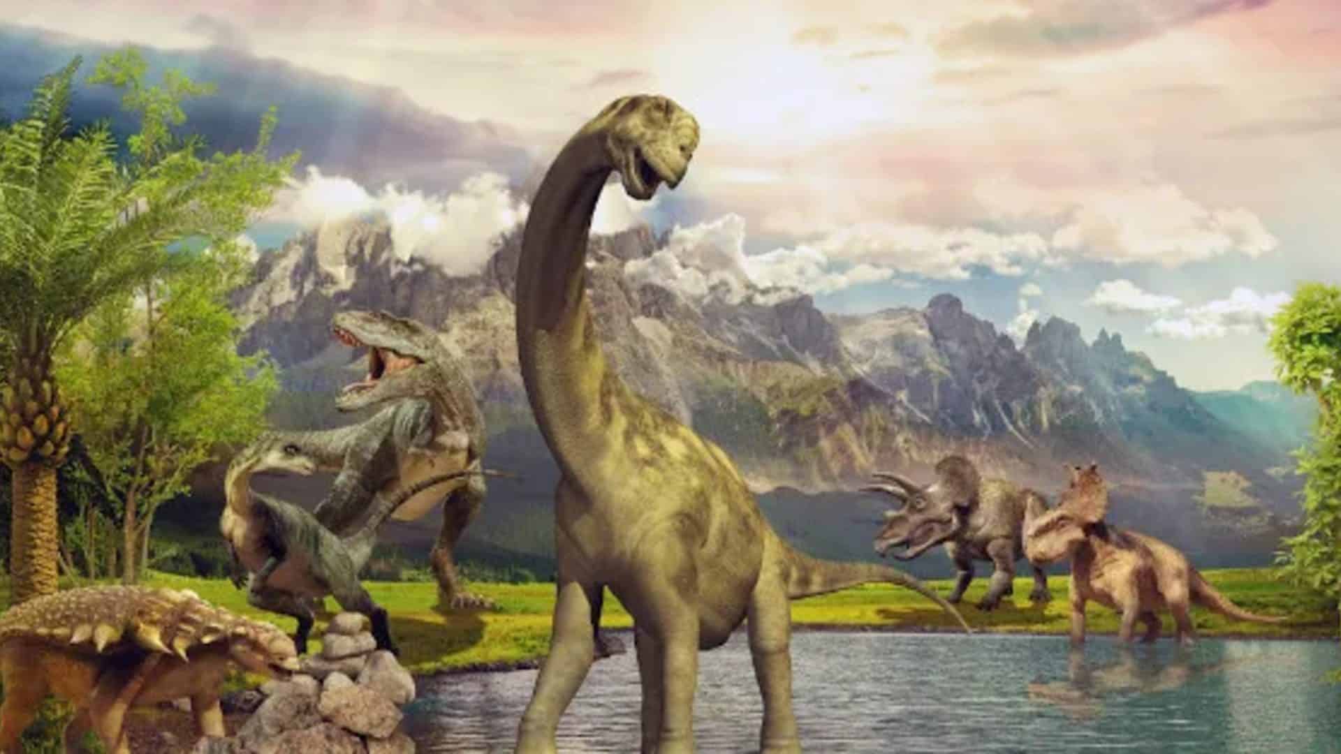 Dinossauro caminhando