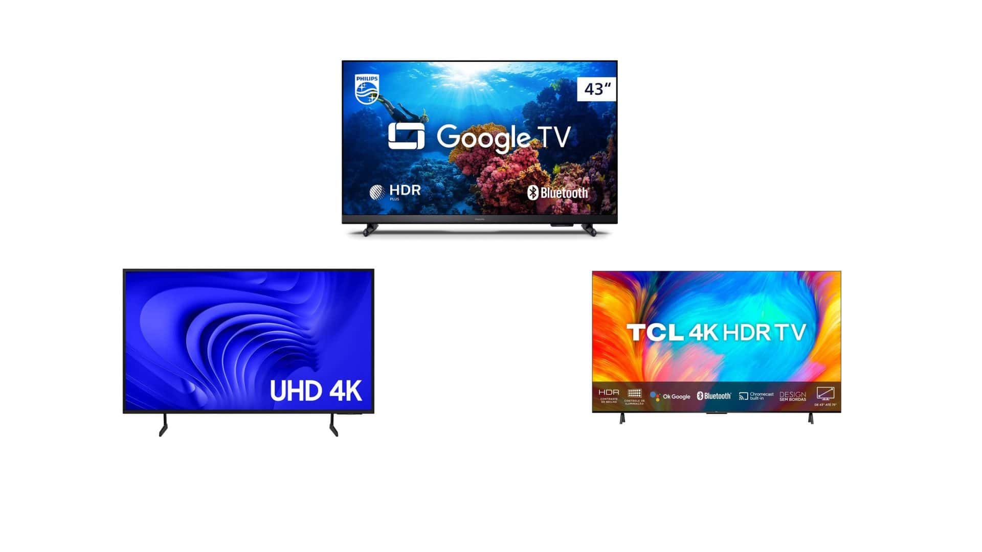 Smart TVs em oferta