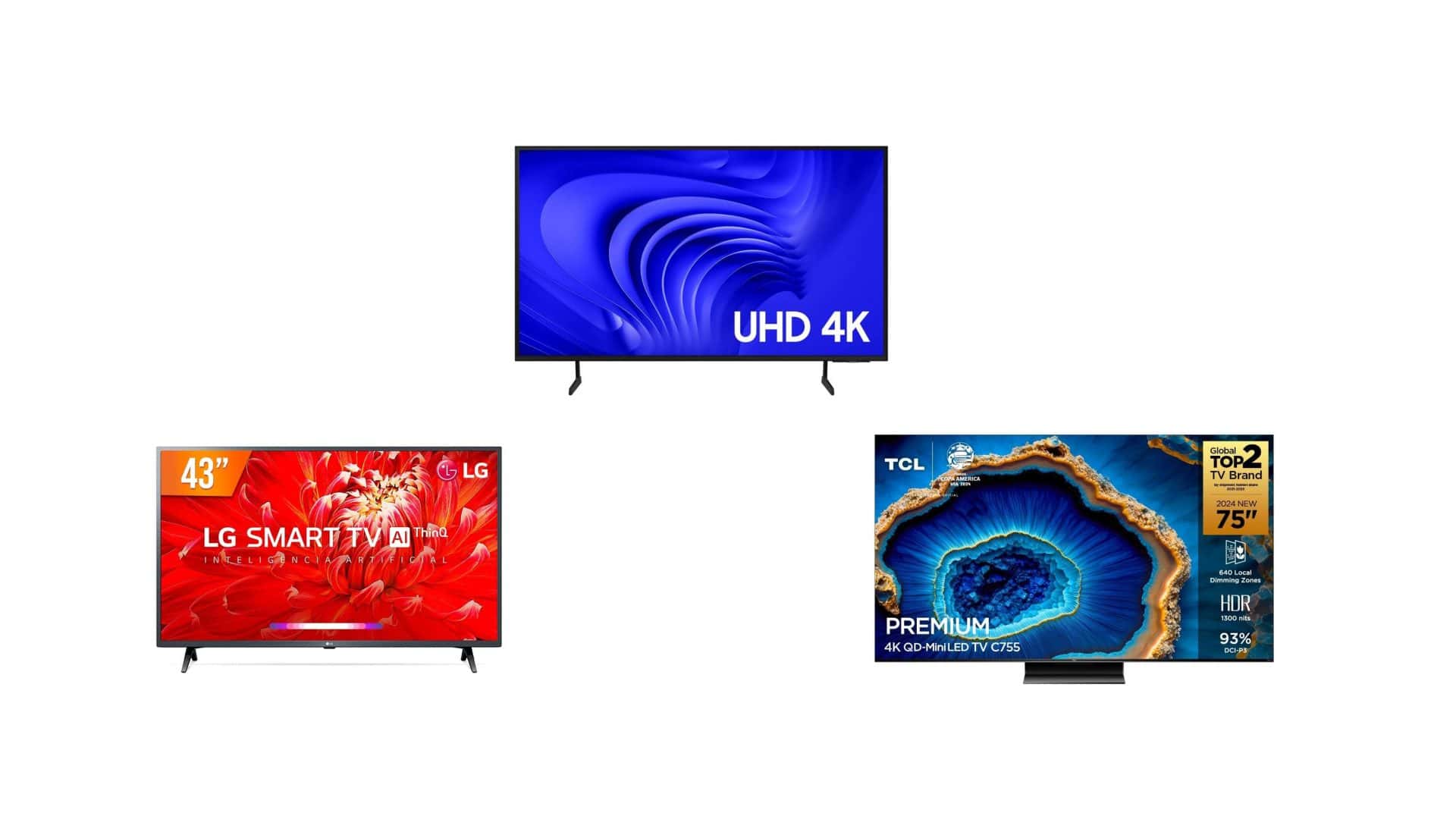 Smart TVs em oferta