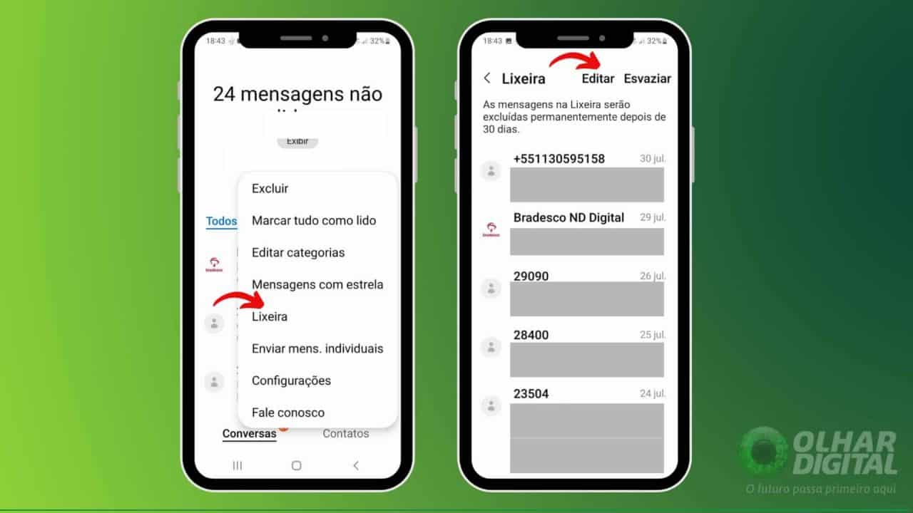 Como recuperar mensagens apagadas no celular Android