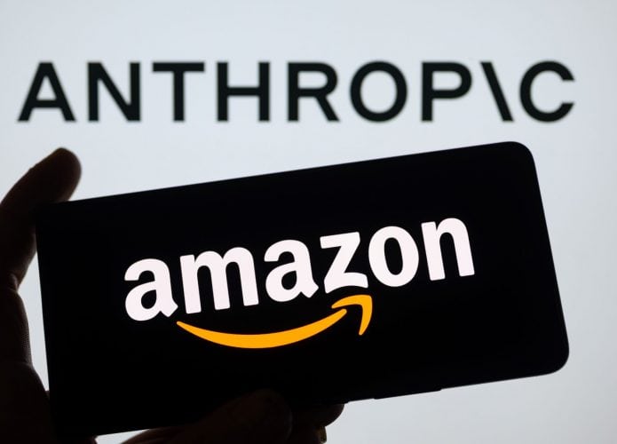 Logos de Amazon e Anthropic