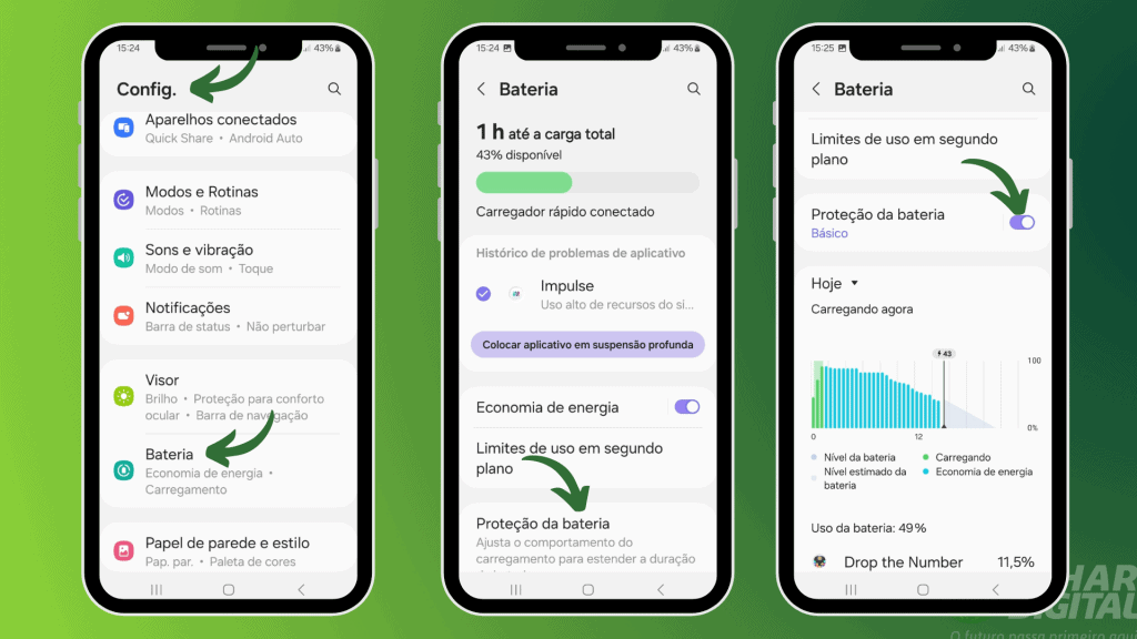 Como verificar a saúde de bateria no celular Android