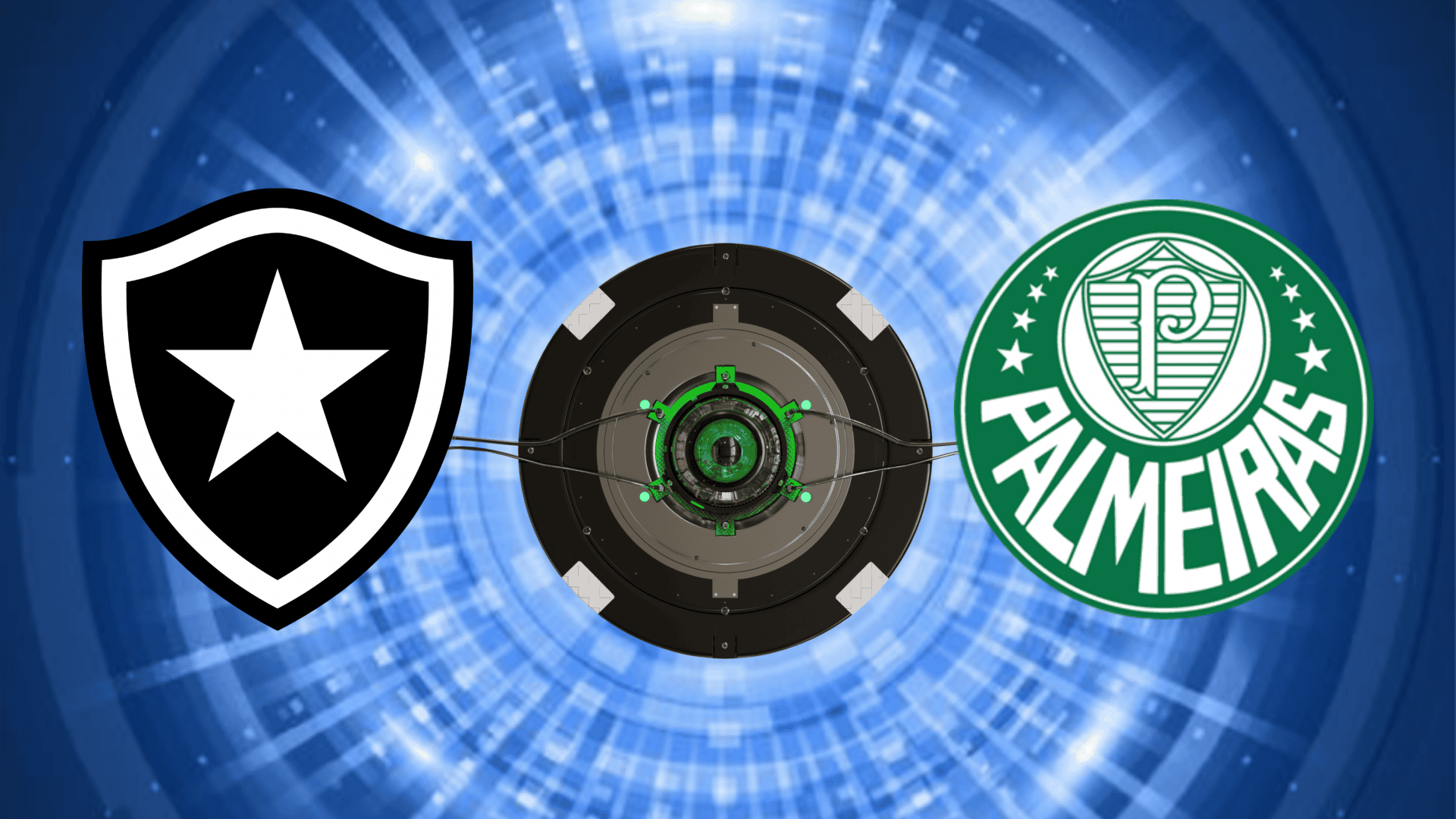 logos de botafogo e palmeiras