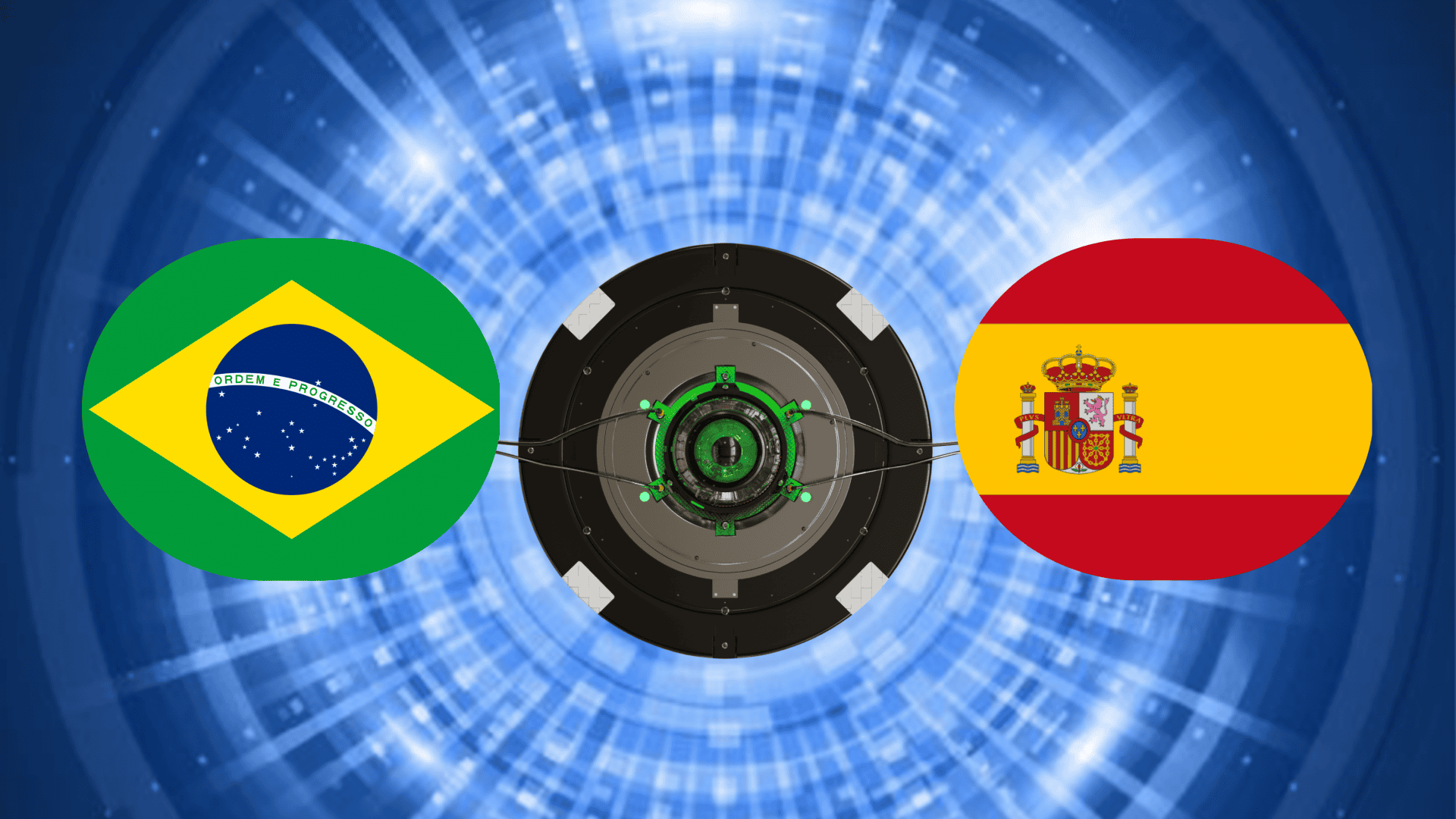 bandeiras de brasil e espanha