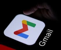Logo do Gmail em um smartphone