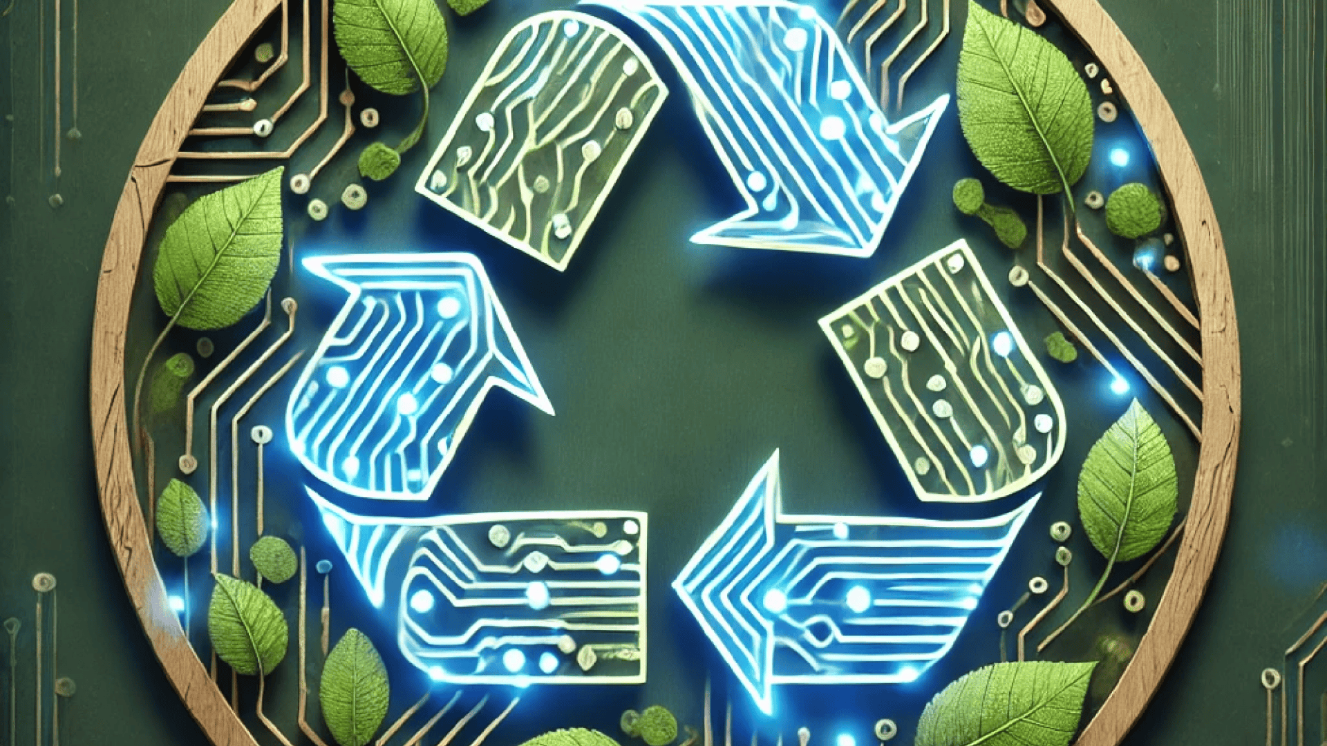 Imagem associando natureza e regeneração com inteligência artificial