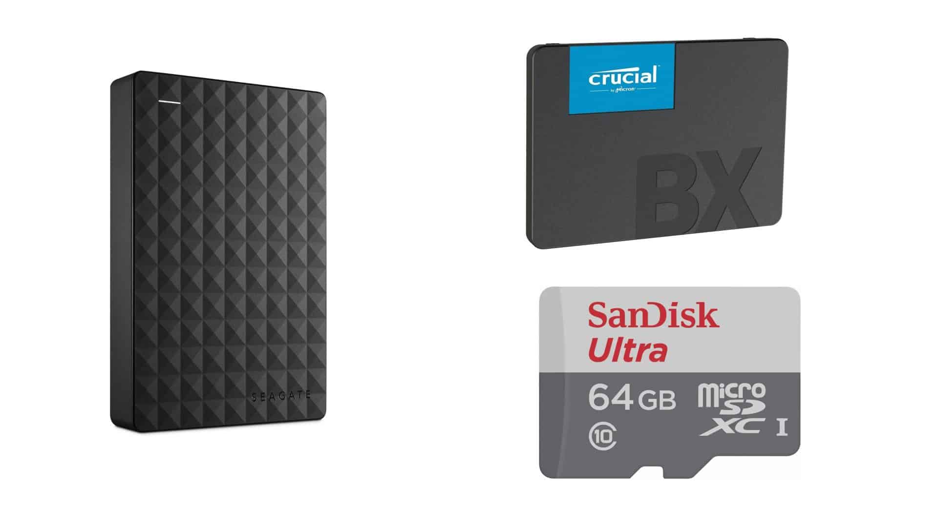 SSD e micro SD em oferta