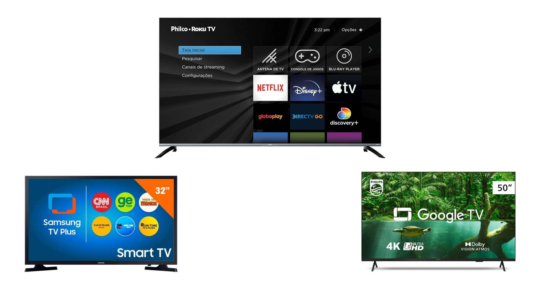 Smart TVs em oferta