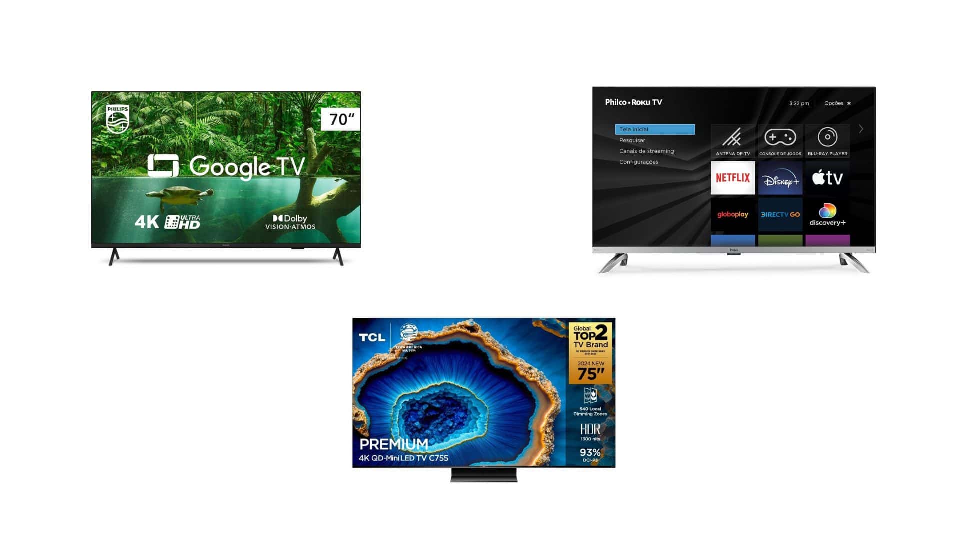 Smart TVs em oferta