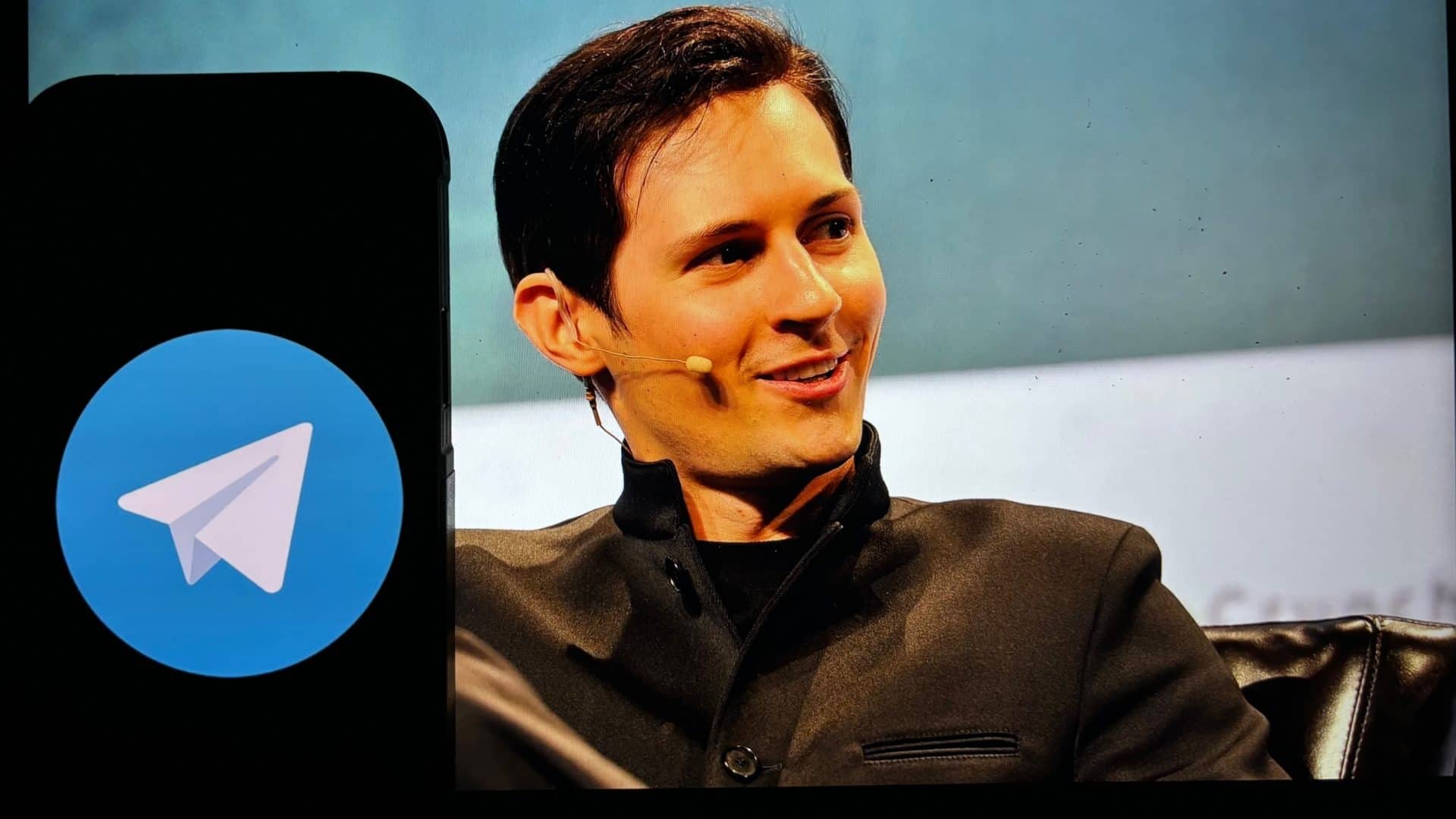 Pavel Durov e o logo do Telegram