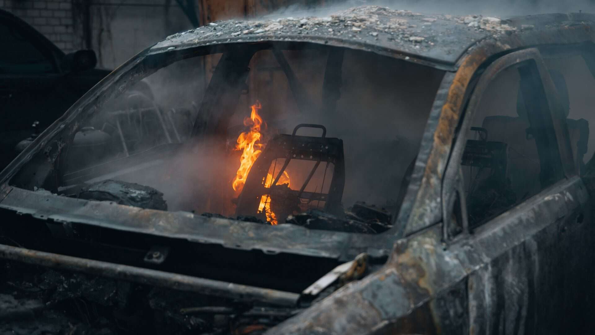 carro queimado