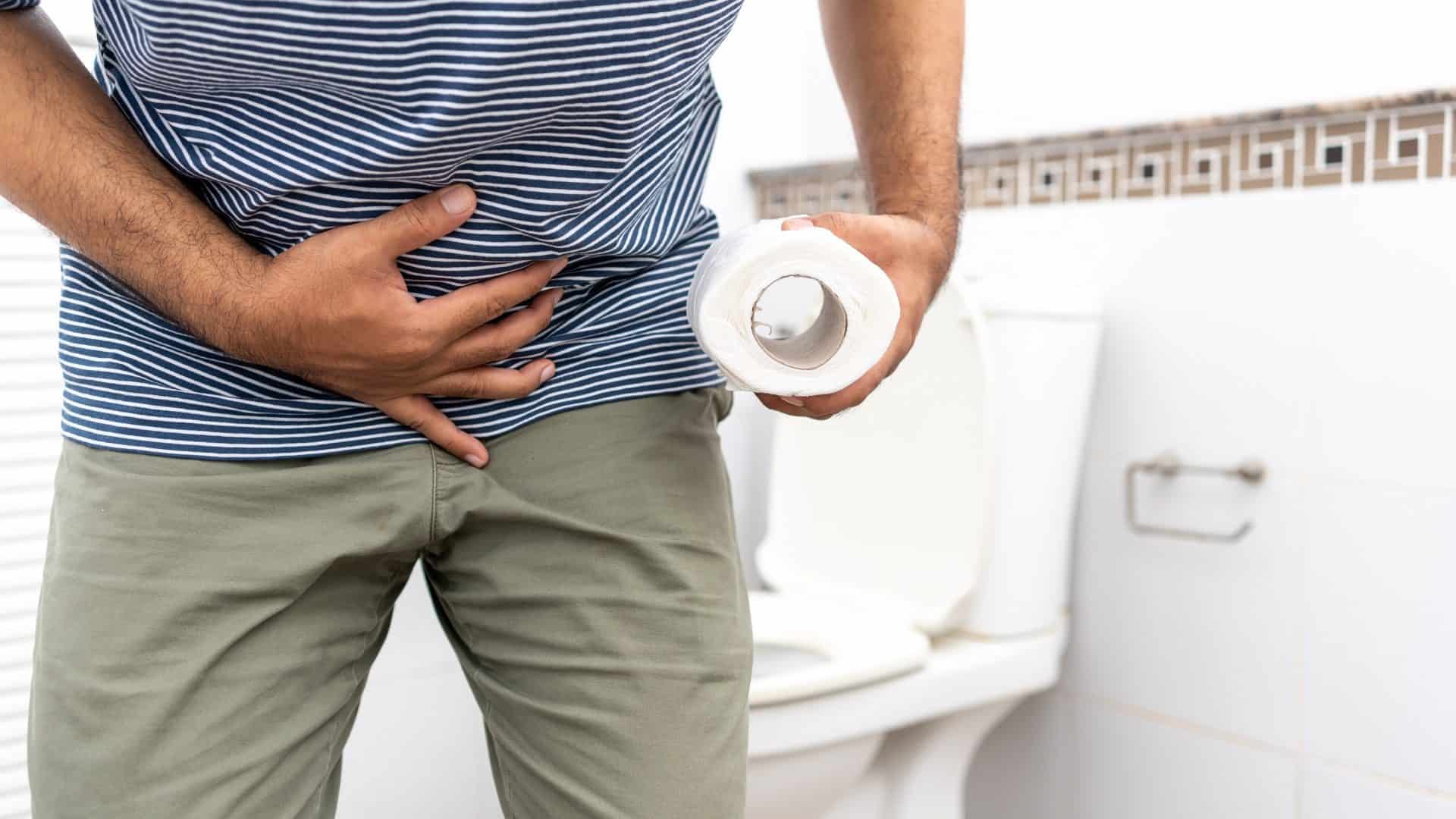 Imagem associando a dor de barriga e diarreia