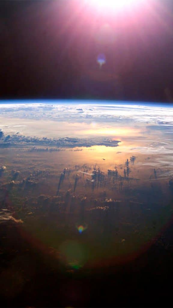 Terra vista do espaço