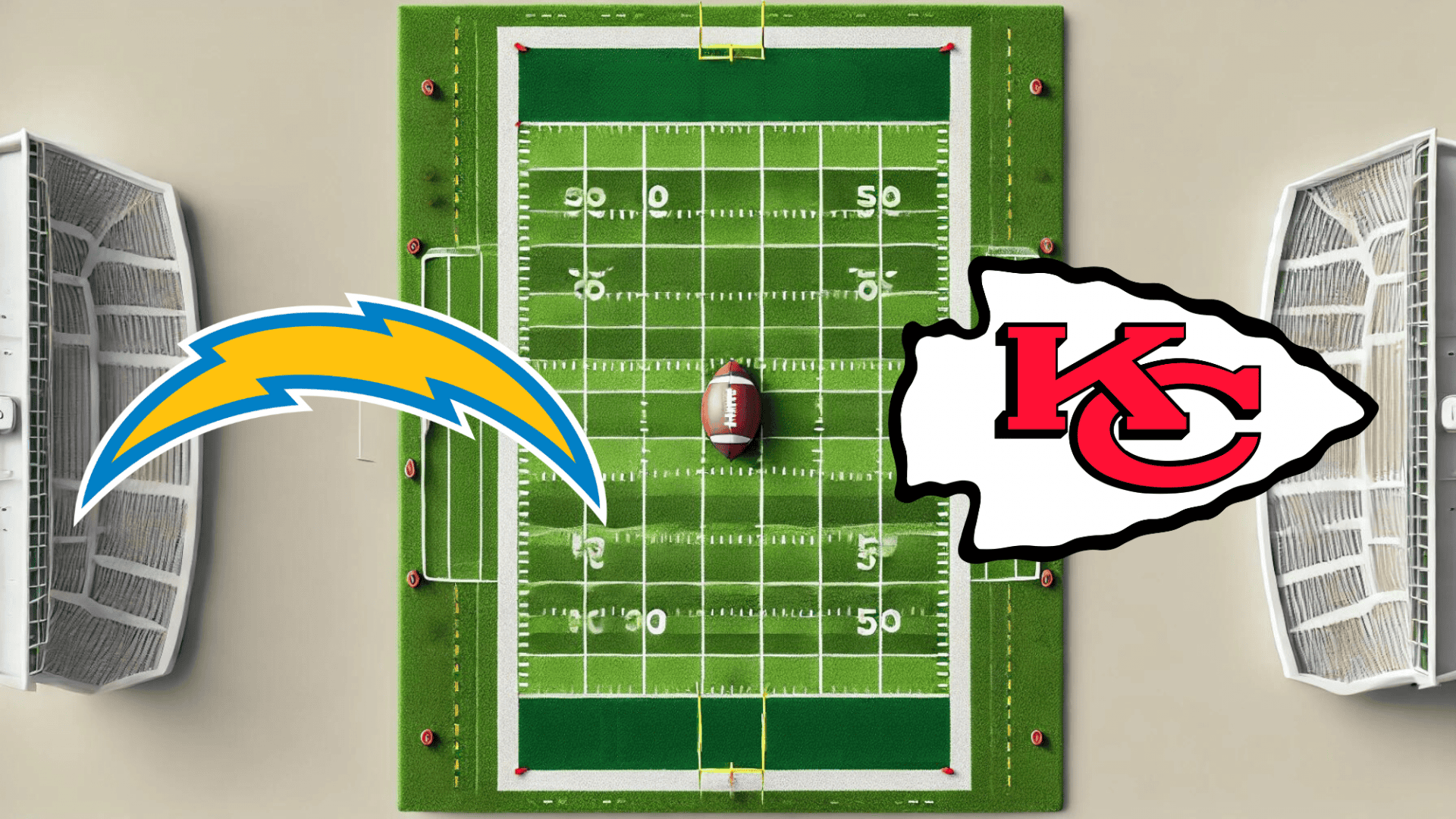 logos de Chargers x Chiefs