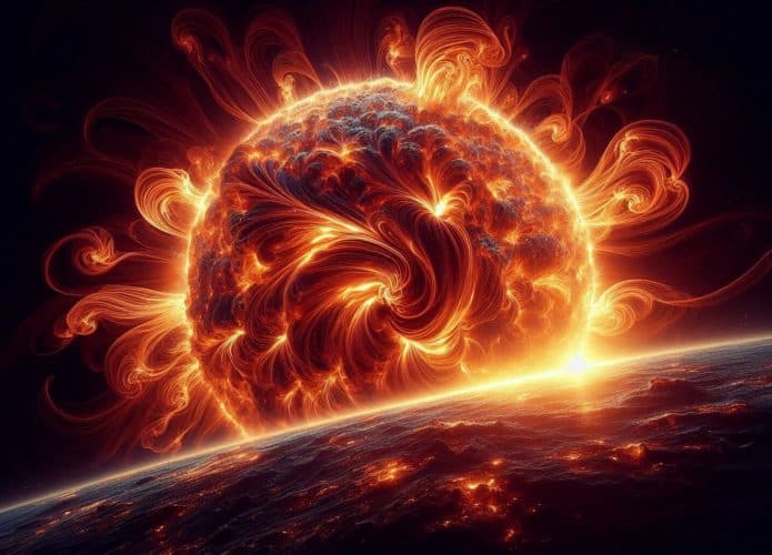 Sol dispara explosão solar de classe X
