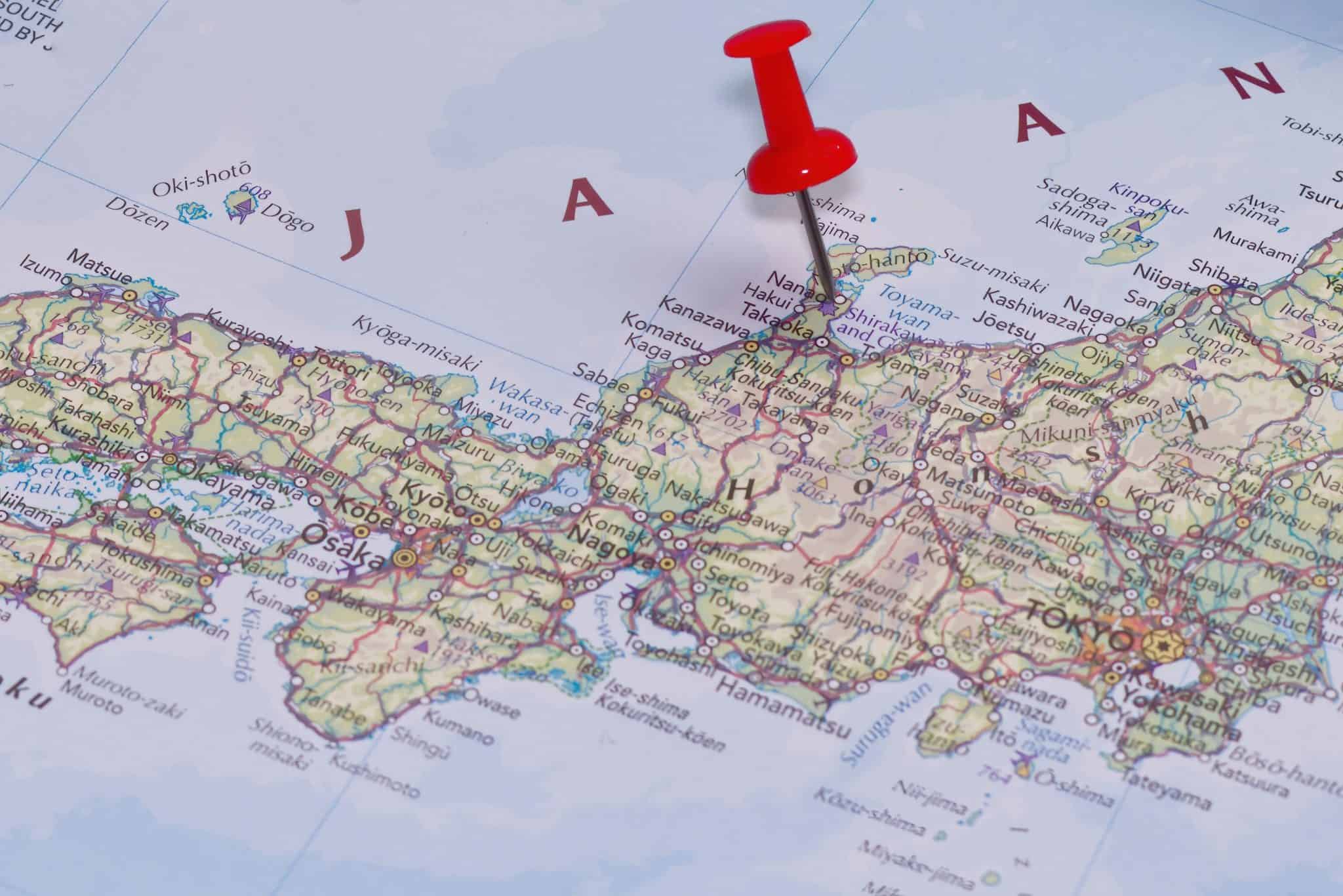 Mapa do Japão